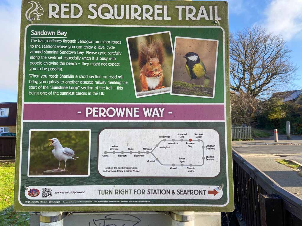 Red Squirrel Trail sign